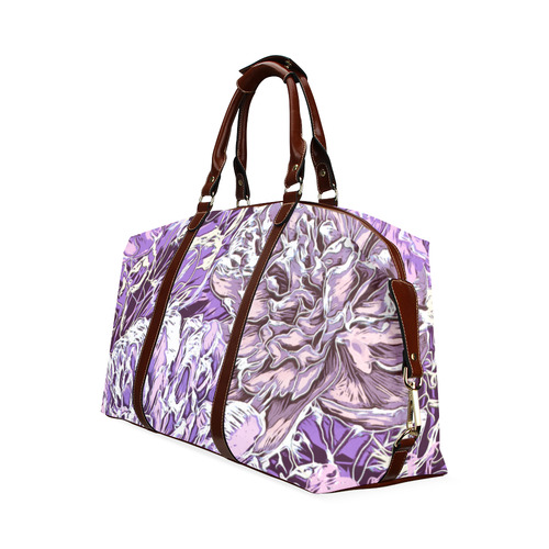 Purple Flowers Classic Travel Bag (Model 1643) Remake