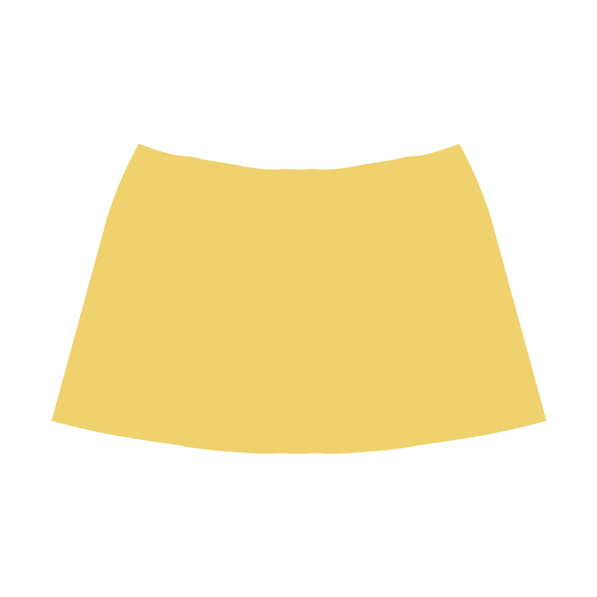 Primrose Yellow Mnemosyne Women's Crepe Skirt (Model D16)