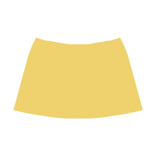 Primrose Yellow Mnemosyne Women's Crepe Skirt (Model D16)
