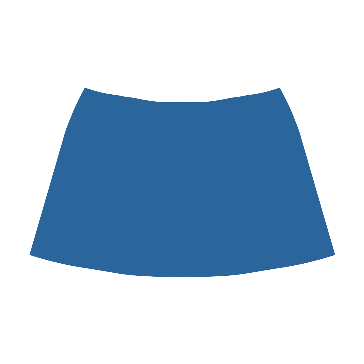 Lapis Blue Mnemosyne Women's Crepe Skirt (Model D16)
