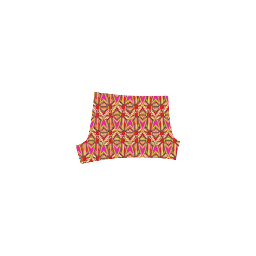 Pink Gold Pattern AsriTara Briseis Skinny Shorts (Model L04)
