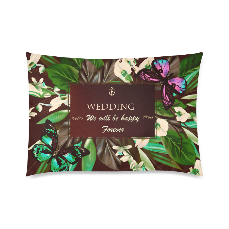WEDDING Designers tropical Pillow : New arrival in Shop 2016 Custom Zippered Pillow Case 20"x30"(Twin Sides)