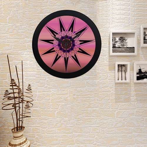 Sunrise Circular Plastic Wall clock