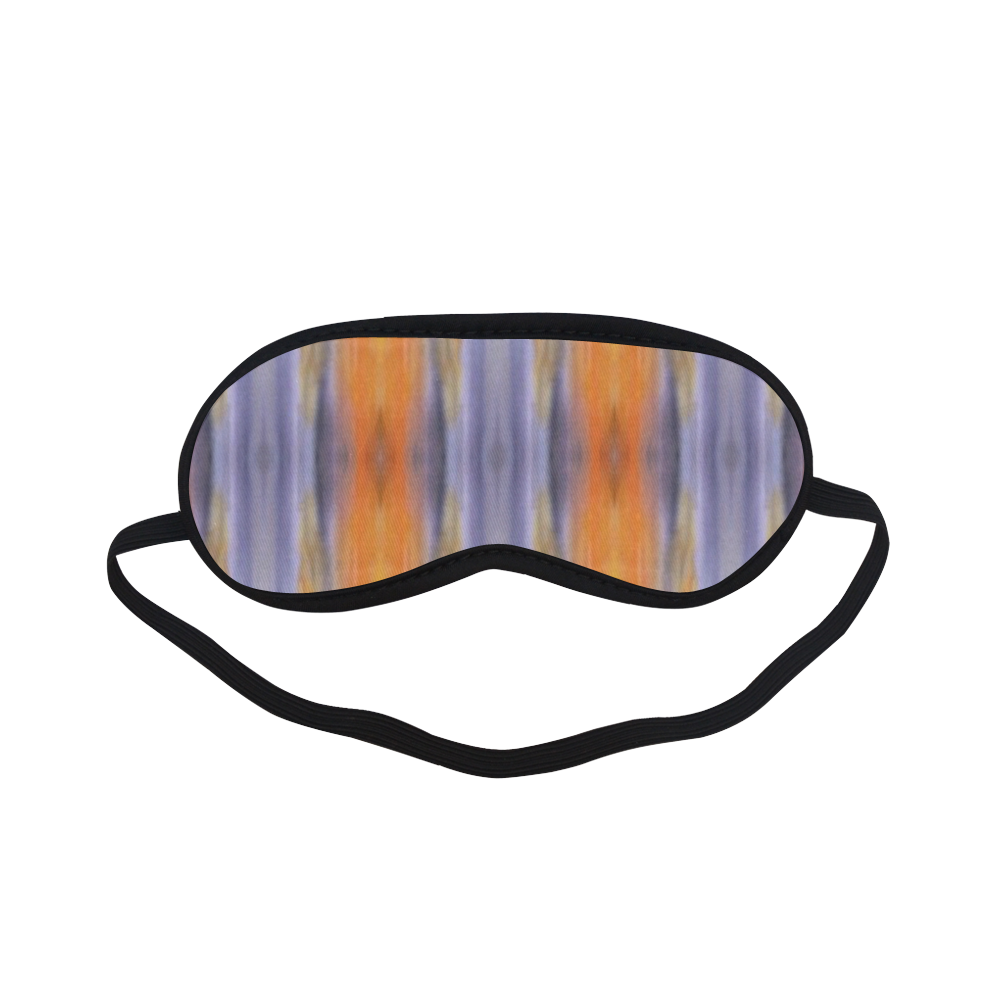 Gray Orange Stripes Pattern Sleeping Mask
