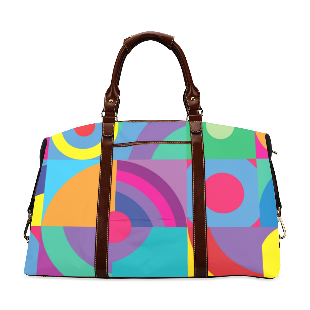 Colorful Geometric Classic Travel Bag (Model 1643) Remake