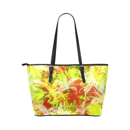 Beautiful Lilly Leather Tote Bag/Small (Model 1651)