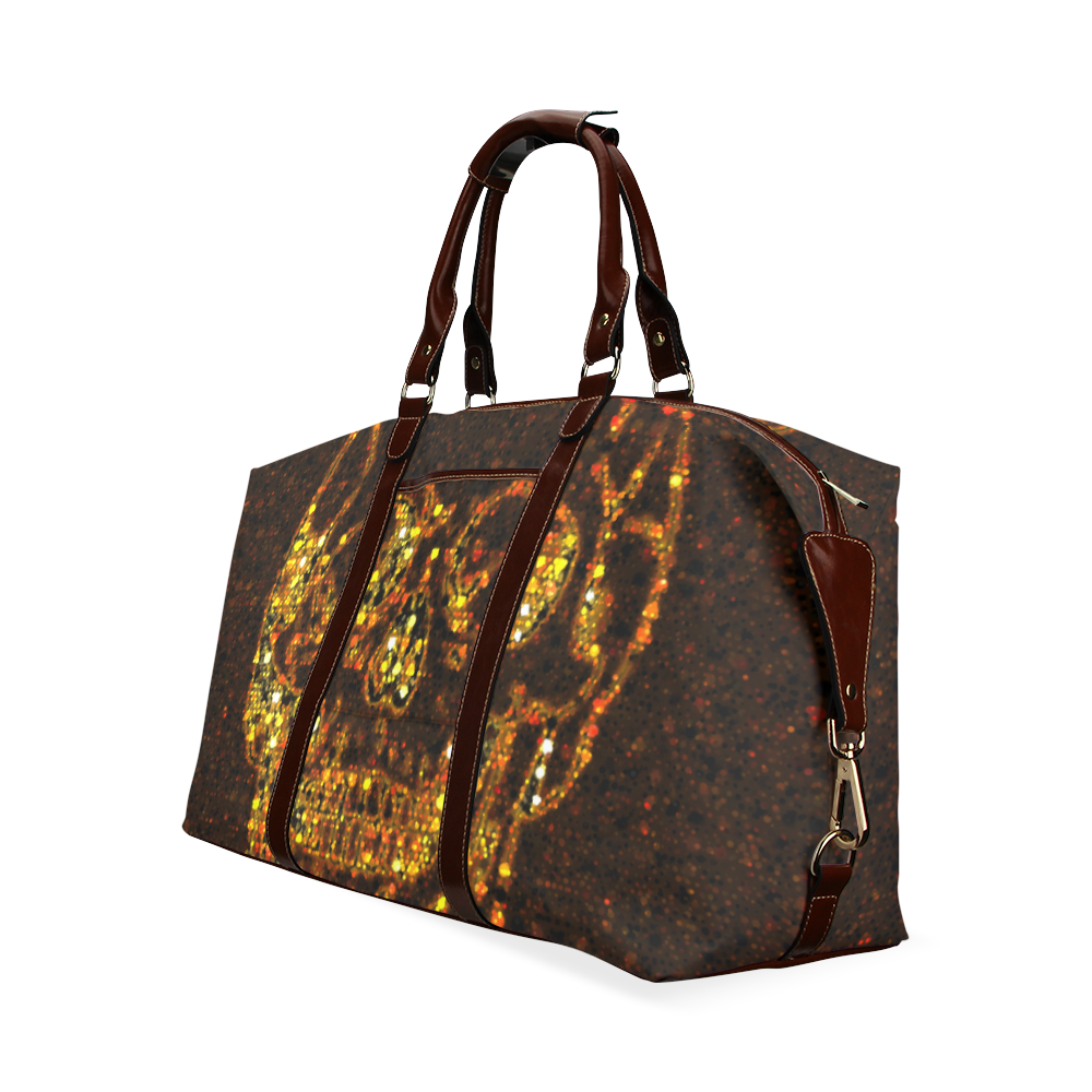 golden skull Classic Travel Bag (Model 1643) Remake
