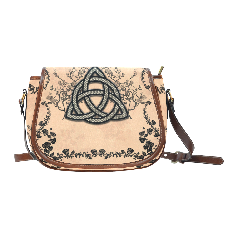 The celtic sign made of fibre Saddle Bag/Small (Model 1649) Full Customization