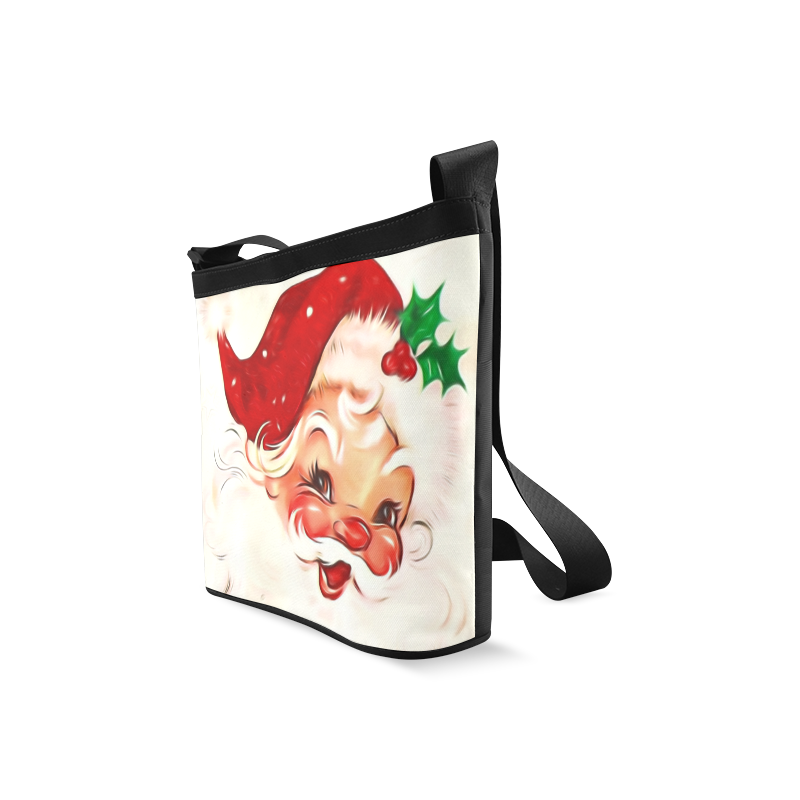 A cute vintage Santa Claus with a mistletoe Crossbody Bags (Model 1613)