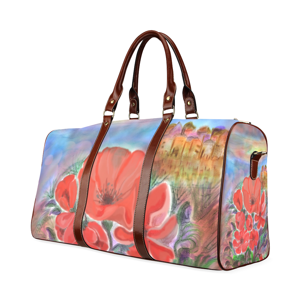 Australian Eucalyptus Leaves Waterproof Travel Bag/Small (Model 1639)