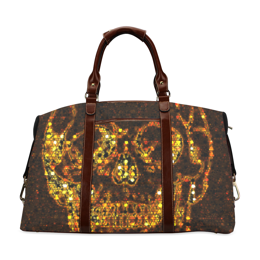 golden skull Classic Travel Bag (Model 1643) Remake