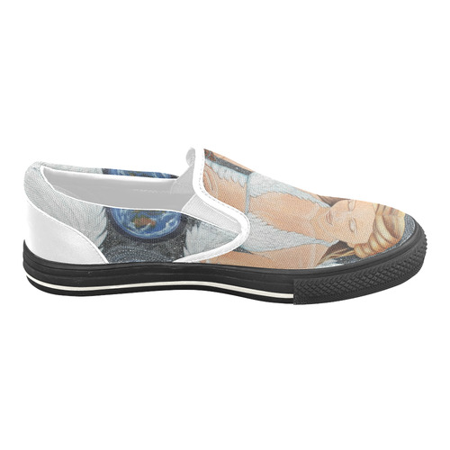 ETHEREAL CANVAS SHOES Women's Unusual Slip-on Canvas Shoes (Model 019)