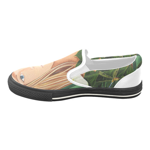 CALA CANVAS SHOES Women's Unusual Slip-on Canvas Shoes (Model 019)