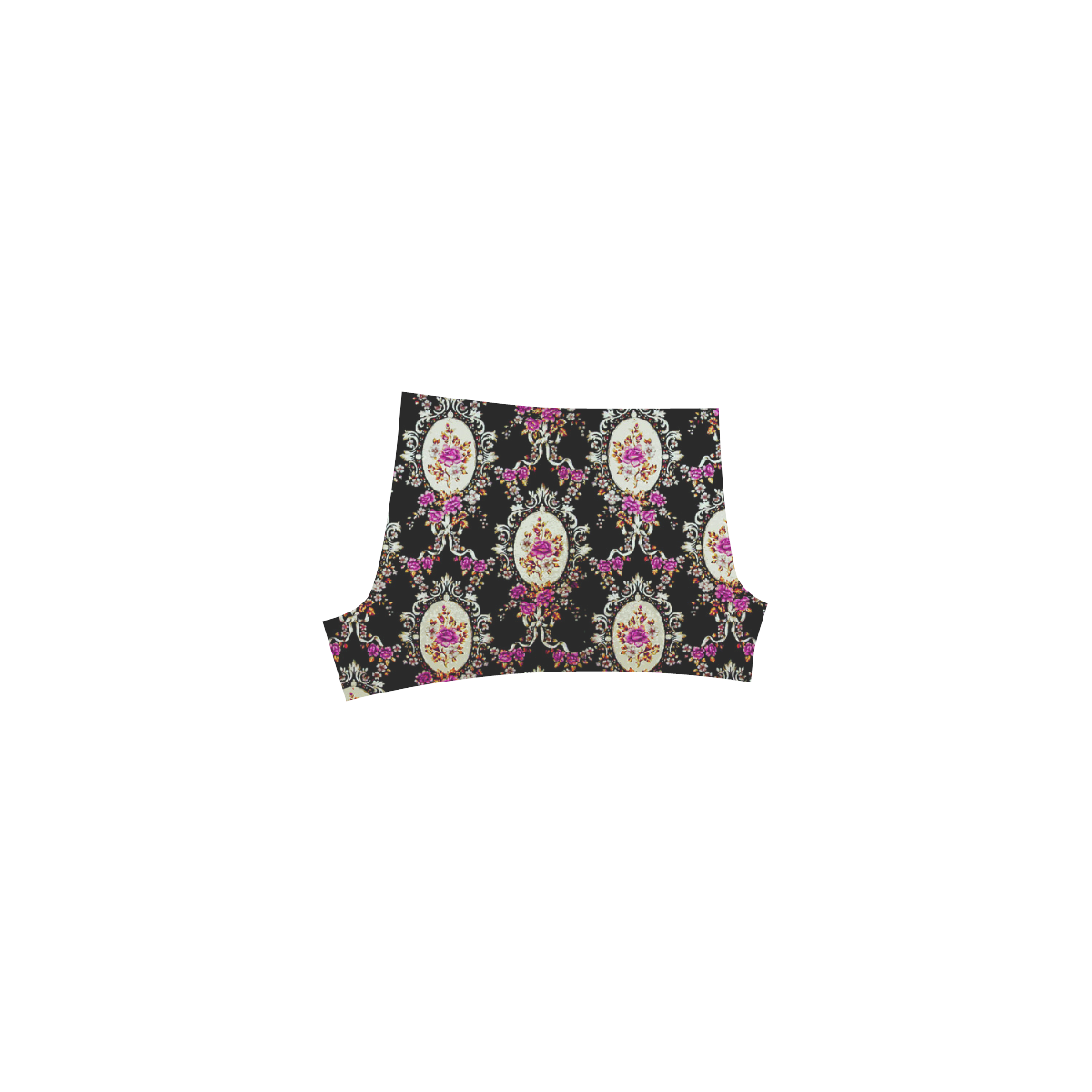 Beautiful Pink Vintage Floral Pattern Briseis Skinny Shorts (Model L04)