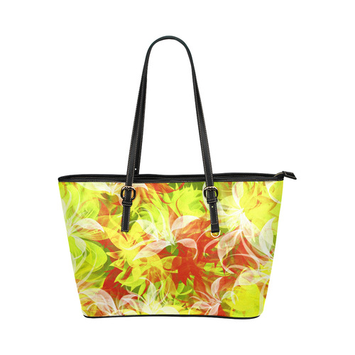 Beautiful Lilly Leather Tote Bag/Small (Model 1651)