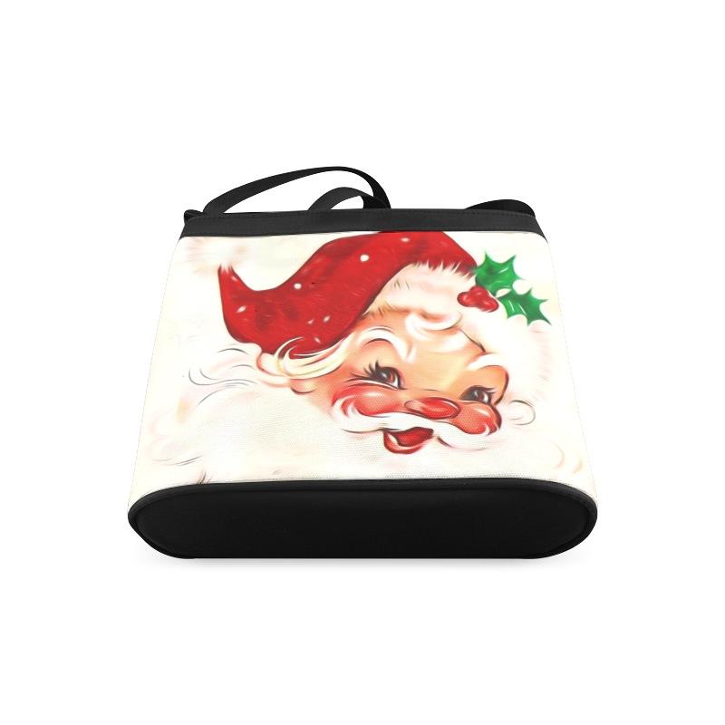 A cute vintage Santa Claus with a mistletoe Crossbody Bags (Model 1613)