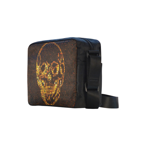 golden skull Classic Cross-body Nylon Bags (Model 1632)