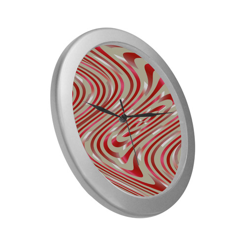 Abstract Zebra A Silver Color Wall Clock