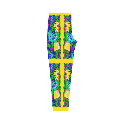 Shimmering Landscape Pop Art Capri Legging (Model L02)