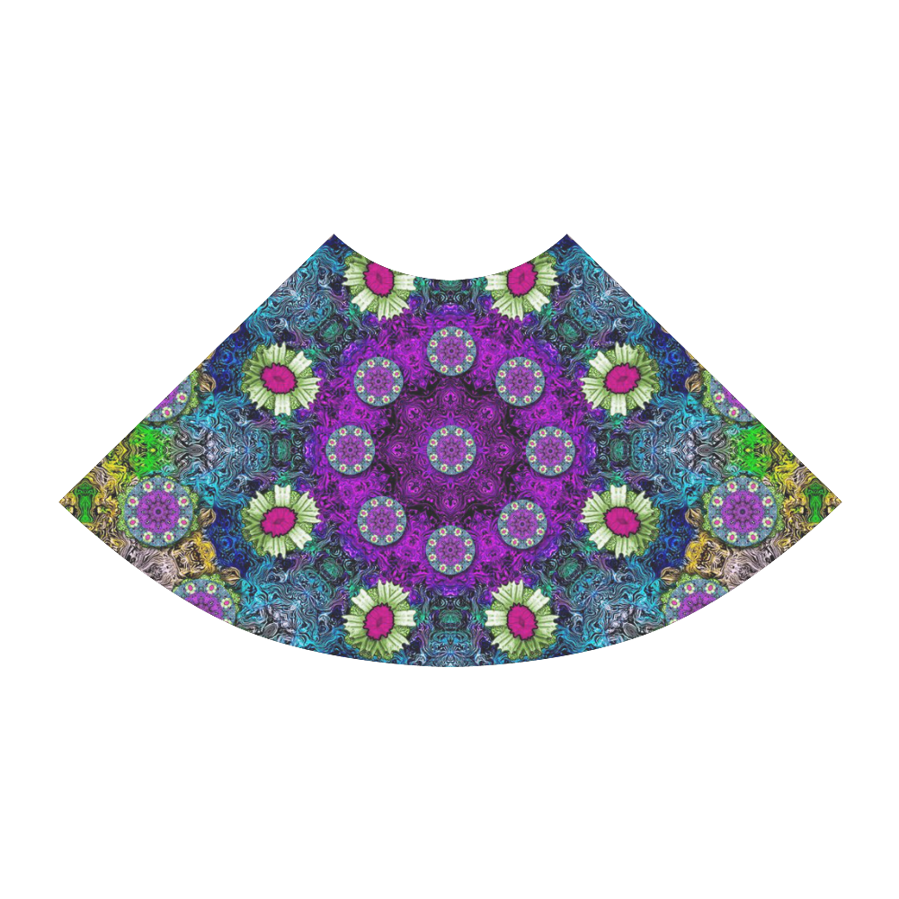 Colors and flowers in a mandala Atalanta Sundress (Model D04)