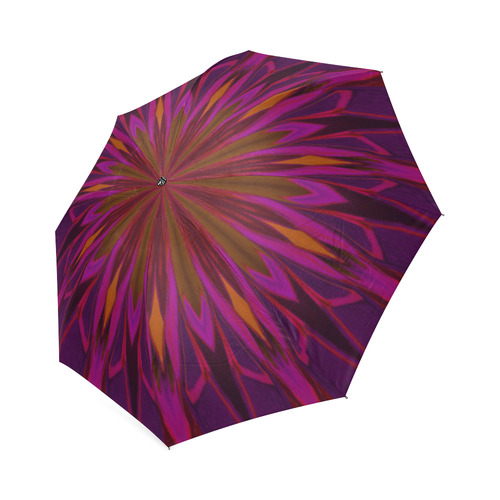 Razzberry Gold Foldable Umbrella (Model U01)