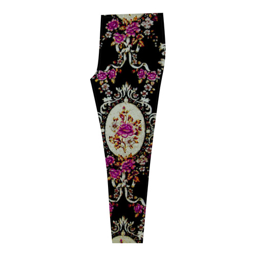 Beautiful Pink Vintage Floral Pattern Cassandra Women's Leggings (Model L01)