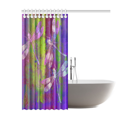 A Dragonflies QY Shower Curtain 60"x72"