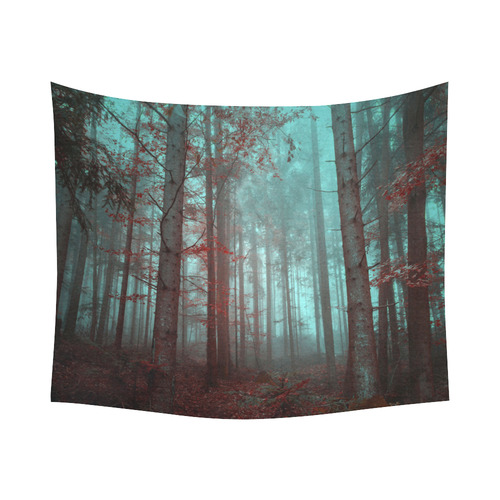 Autumn forest Cotton Linen Wall Tapestry 60"x 51"