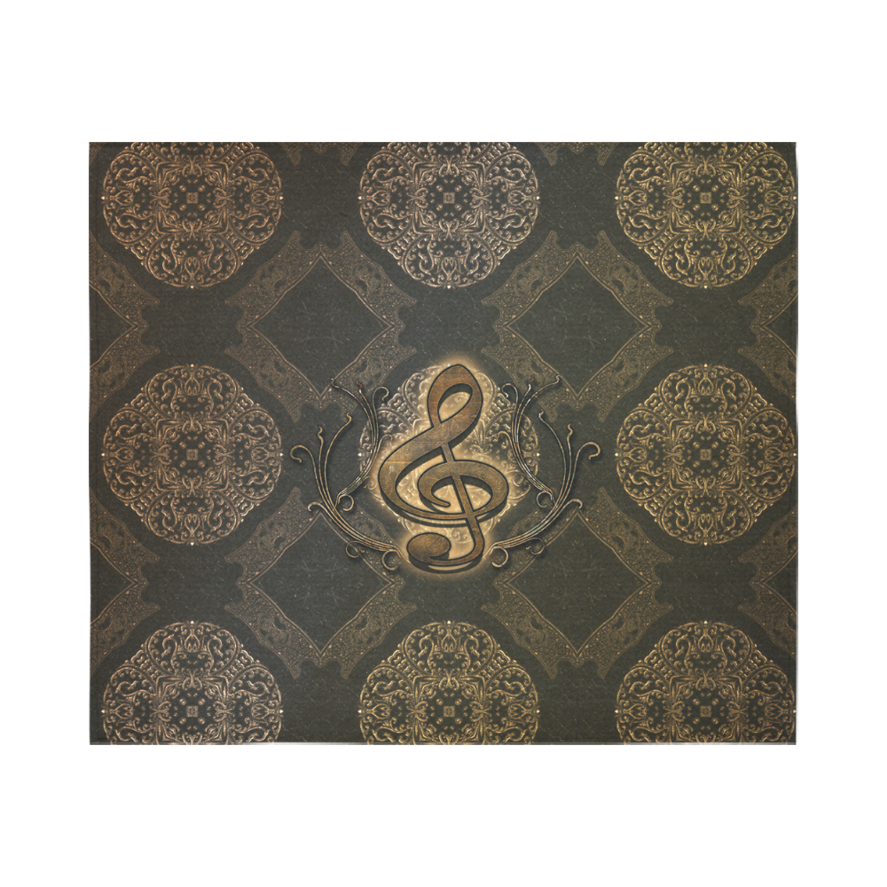Decorative clef, music Cotton Linen Wall Tapestry 60"x 51"