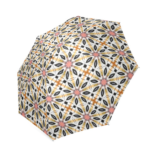 Floral Quilt Pattern Foldable Umbrella (Model U01)