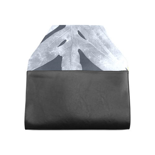 pink nature inverted silver grey Clutch Bag (Model 1630)