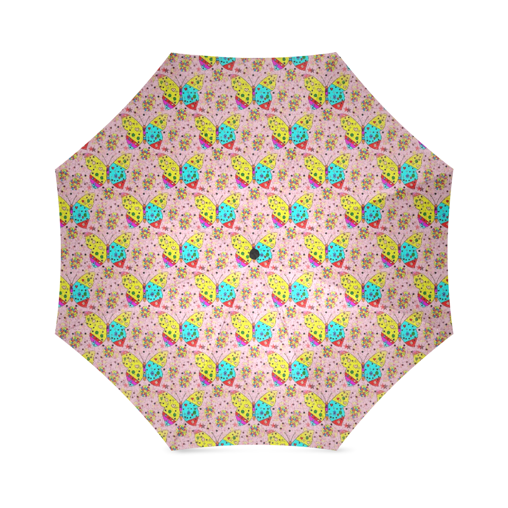Butterfly Pop by Popart Lover Foldable Umbrella (Model U01)