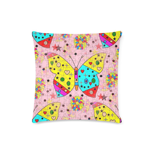 Butterfly Pop by Popart Lover Custom Zippered Pillow Case 16"x16"(Twin Sides)