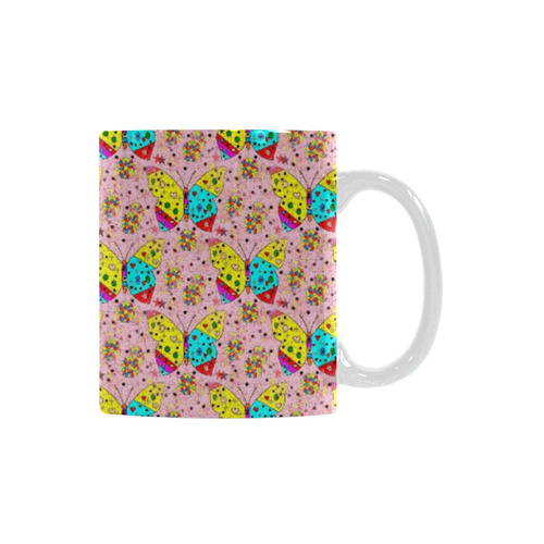 Butterfly Pop by Popart Lover White Mug(11OZ)