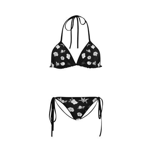 New edition! Fabulous artistic bikini with hand-drawn Original Floral art. Hand-drawn Edition 2016. Custom Bikini Swimsuit