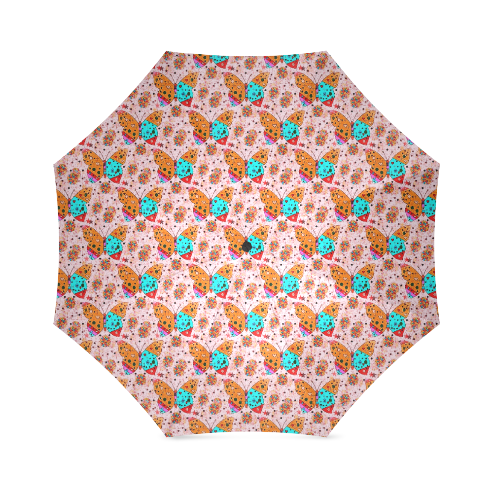 Butterfly Pop by Popart Lover Foldable Umbrella (Model U01)