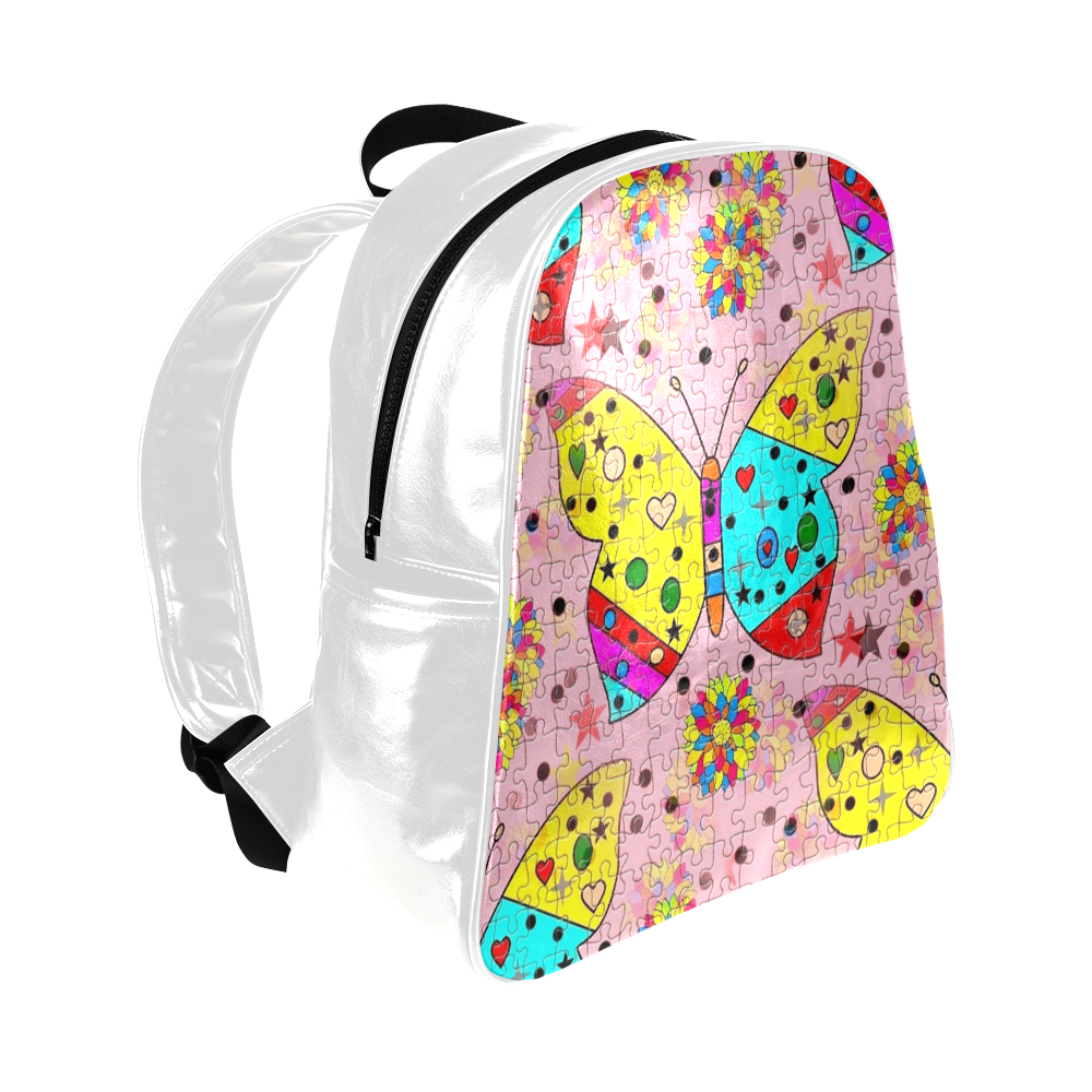 Butterfly Pop by Popart Lover Multi-Pockets Backpack (Model 1636)