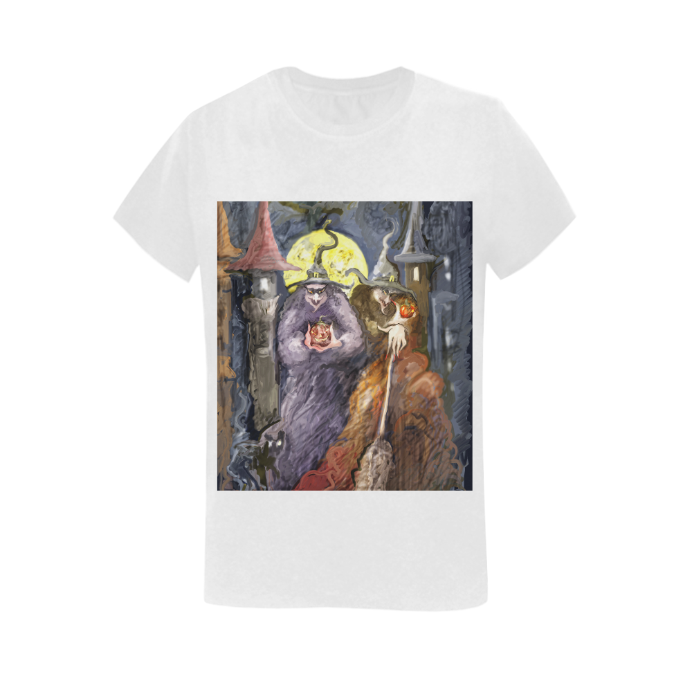 Super halloween Women's T-Shirt in USA Size (Two Sides Printing)
