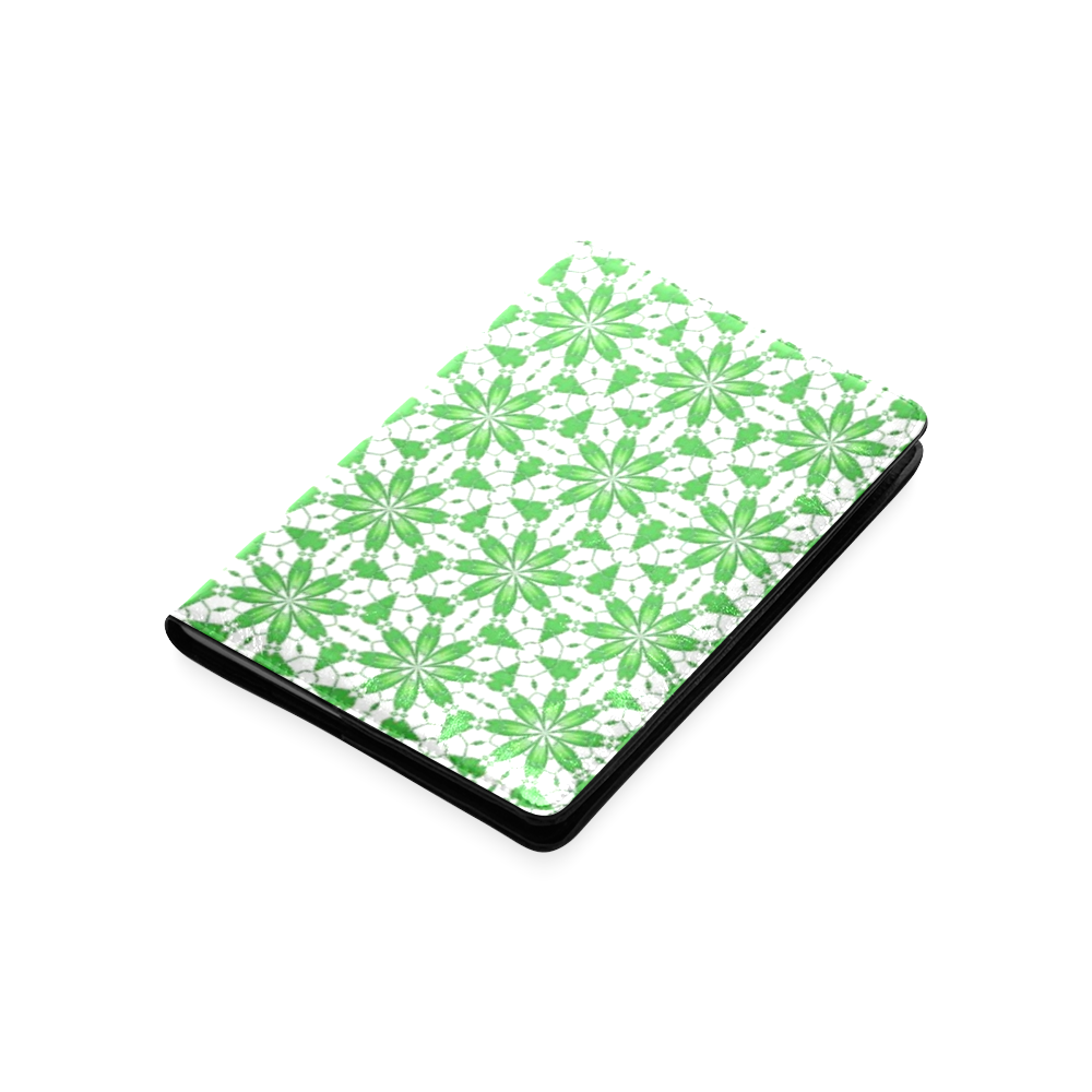 Green and White Floral Custom NoteBook A5