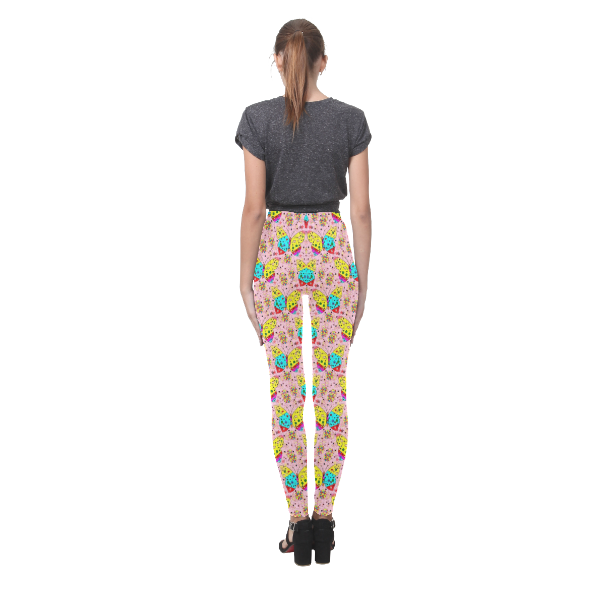 Butterfly Pop by Popart Lover Cassandra Women's Leggings (Model L01)