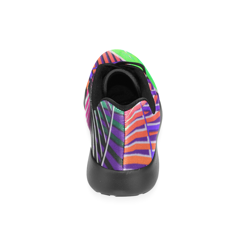 Colorful Rainbow Helix Women’s Running Shoes (Model 020)