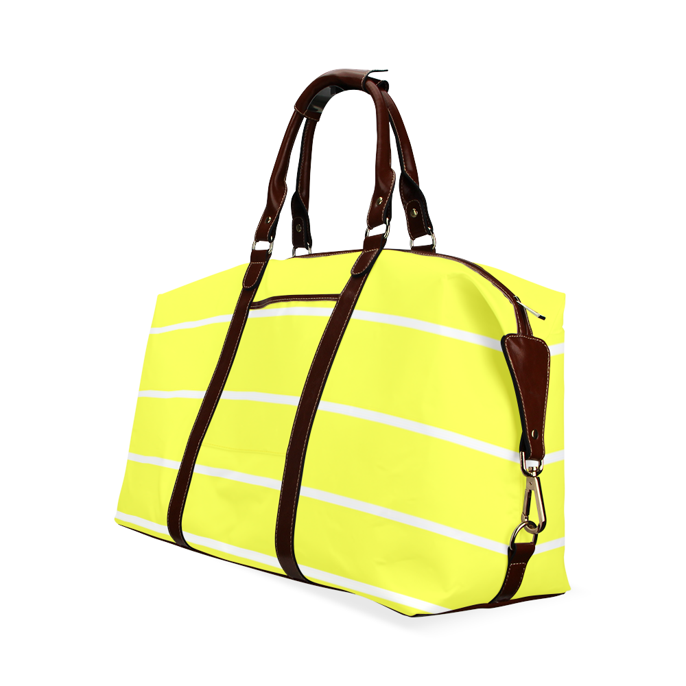 stipes yellow Classic Travel Bag (Model 1643) Remake