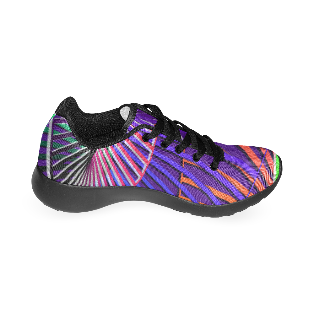 Colorful Rainbow Helix Women’s Running Shoes (Model 020)