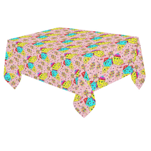 Butterfly Pop by Popart Lover Cotton Linen Tablecloth 60"x 84"