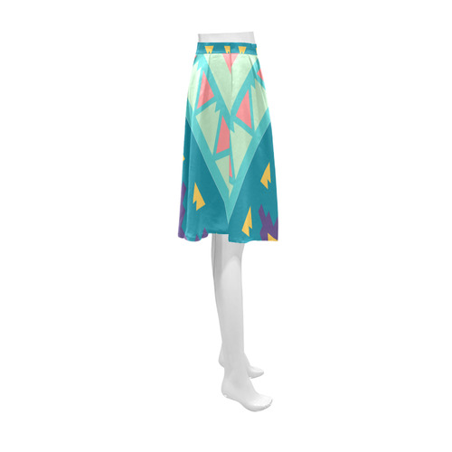 Pastel tribal design Athena Women's Short Skirt (Model D15)