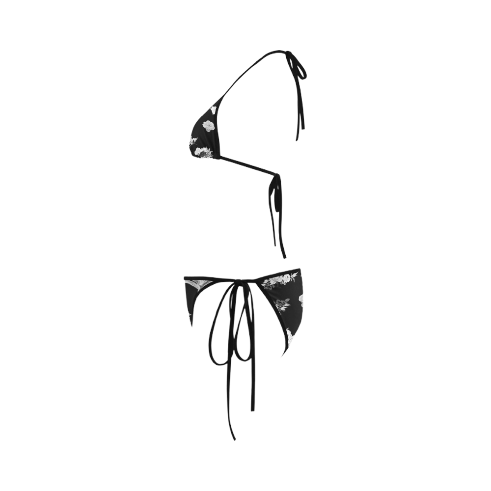 New edition! Fabulous artistic bikini with hand-drawn Original Floral art. Hand-drawn Edition 2016. Custom Bikini Swimsuit