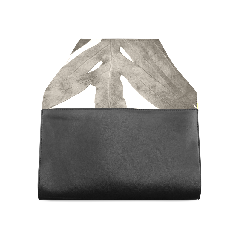 pink nature inverted silver grey Clutch Bag (Model 1630)