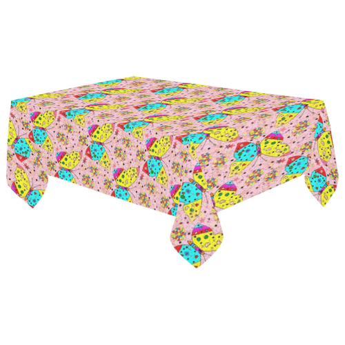 Butterfly Pop by Popart Lover Cotton Linen Tablecloth 60"x 104"