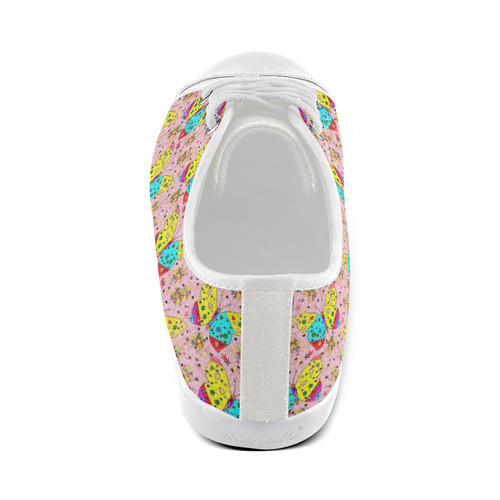 Butterfly Pop by Popart Lover) Canvas Shoes for Women/Large Size (Model 016)