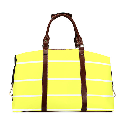 stipes yellow Classic Travel Bag (Model 1643) Remake